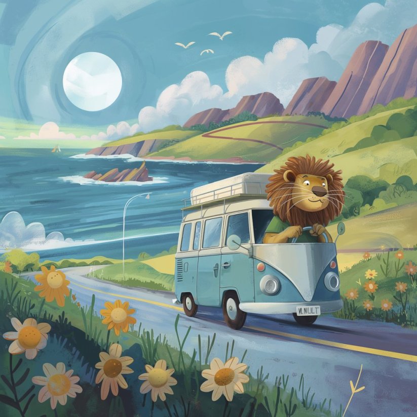 Camper safari - část první - Rozměry plakátu: 60x60 cm