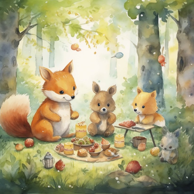 Lesní setkání - část druhá - Rozměry plakátu: 60x60 cm